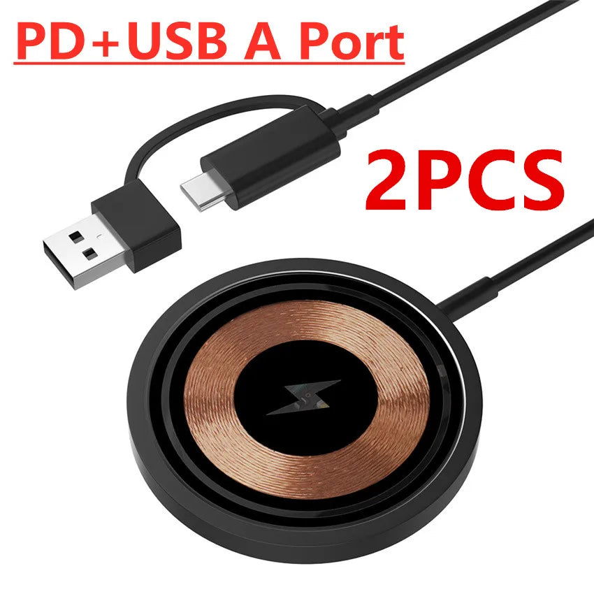 100W Magnetic Wireless Charger Pad Phone Chargers For iPhone 15 14 13 Pro Max Airpods Portable Macsafe PD Fast Charging Station - Merit Sell