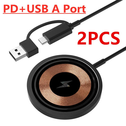 100W Magnetic Wireless Charger Pad Phone Chargers For iPhone 15 14 13 Pro Max Airpods Portable Macsafe PD Fast Charging Station - Merit Sell