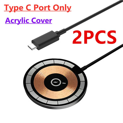 100W Magnetic Wireless Charger Pad Phone Chargers For iPhone 15 14 13 Pro Max Airpods Portable Macsafe PD Fast Charging Station - Merit Sell