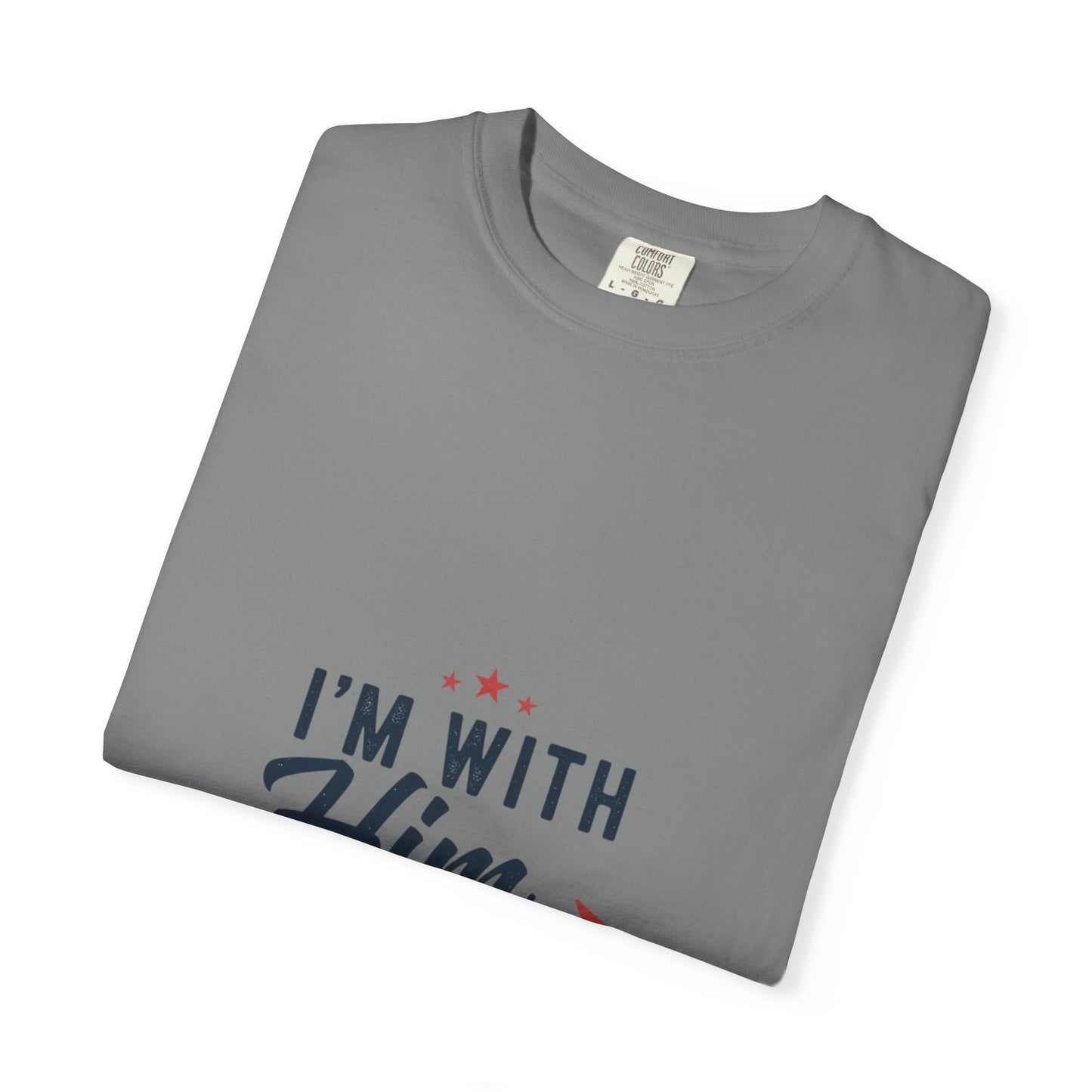 I'm With Him T-Shirt — Patriotic Couple Arrow Graphic Tee