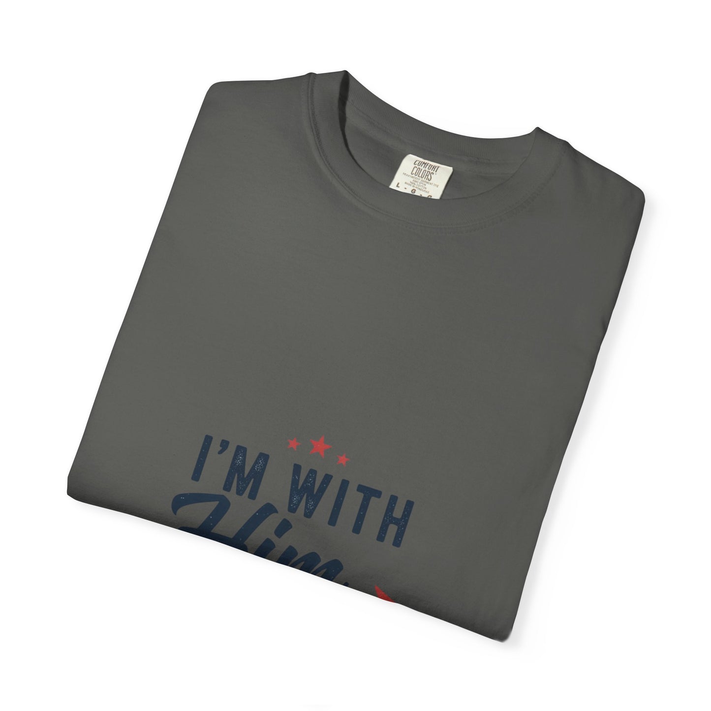 I'm With Him T-Shirt — Patriotic Couple Arrow Graphic Tee