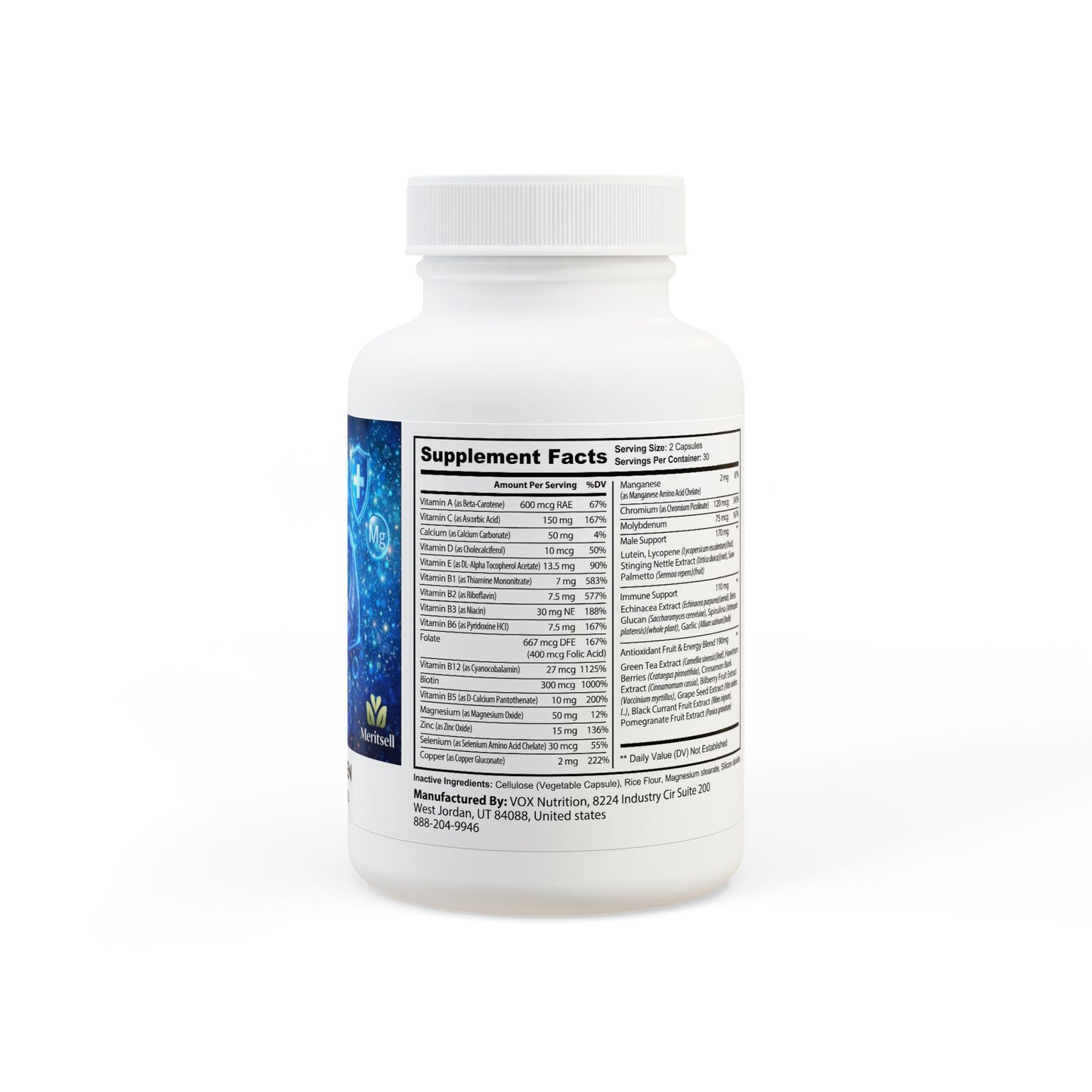 Multivitamin for Men Supplement (60 Capsules)