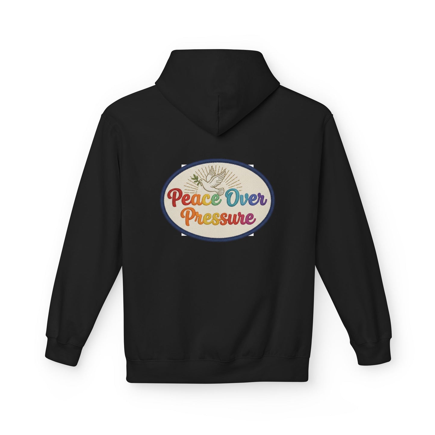 Peace Over Pressure Hoodie — Retro Dove Graphic Comfort Pullover