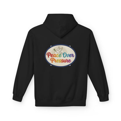 Peace Over Pressure Hoodie — Retro Dove Graphic Comfort Pullover