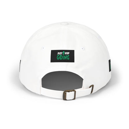 Dad Cap — "Just Keep Going" Embroidered Motivational Hat