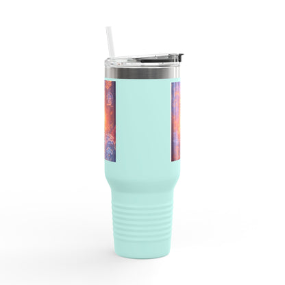 40oz Insulated Travel Mug — Cosmic Energy Zodiac Design