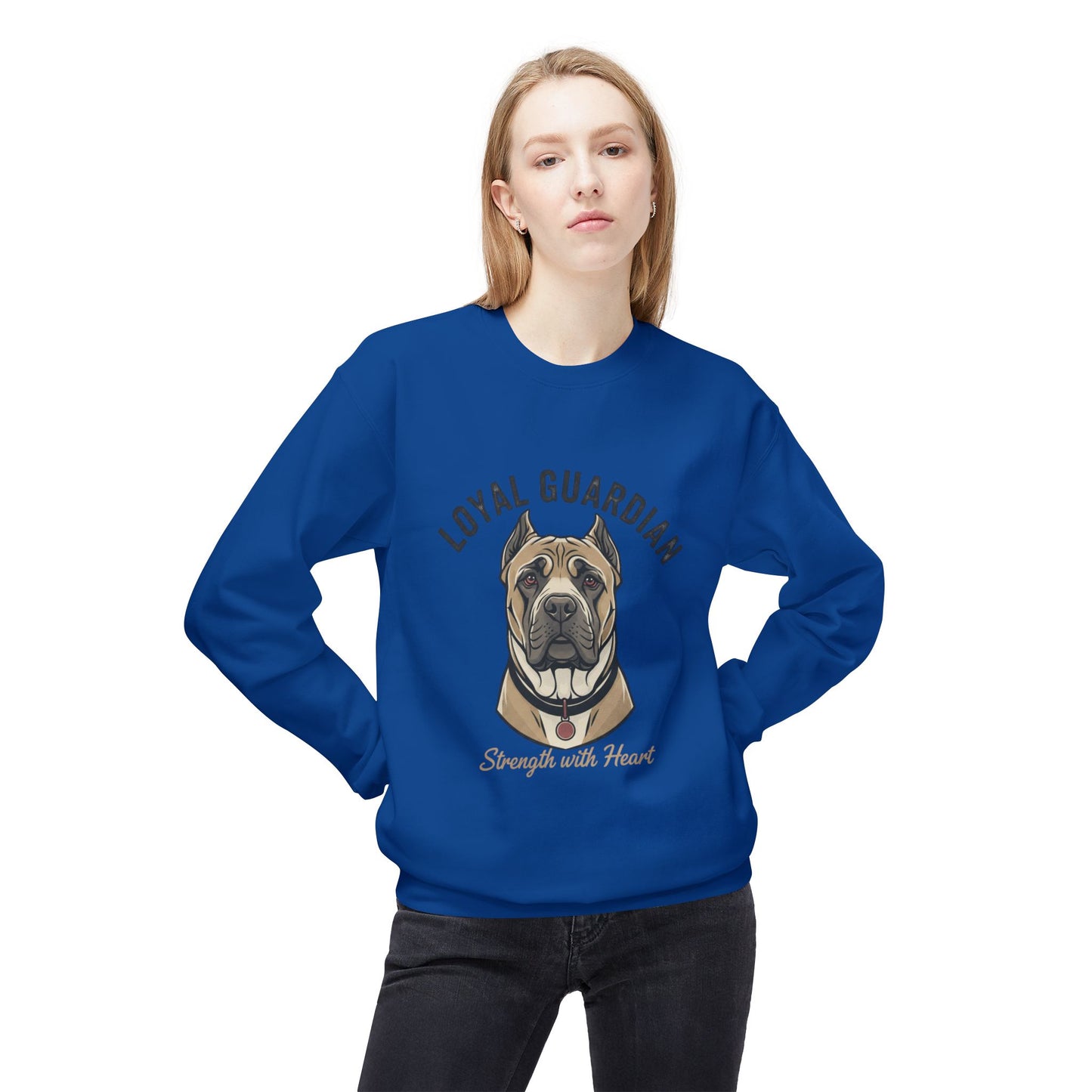 Loyal Guardian Sweatshirt — "Strength with Heart" Dog Crewneck