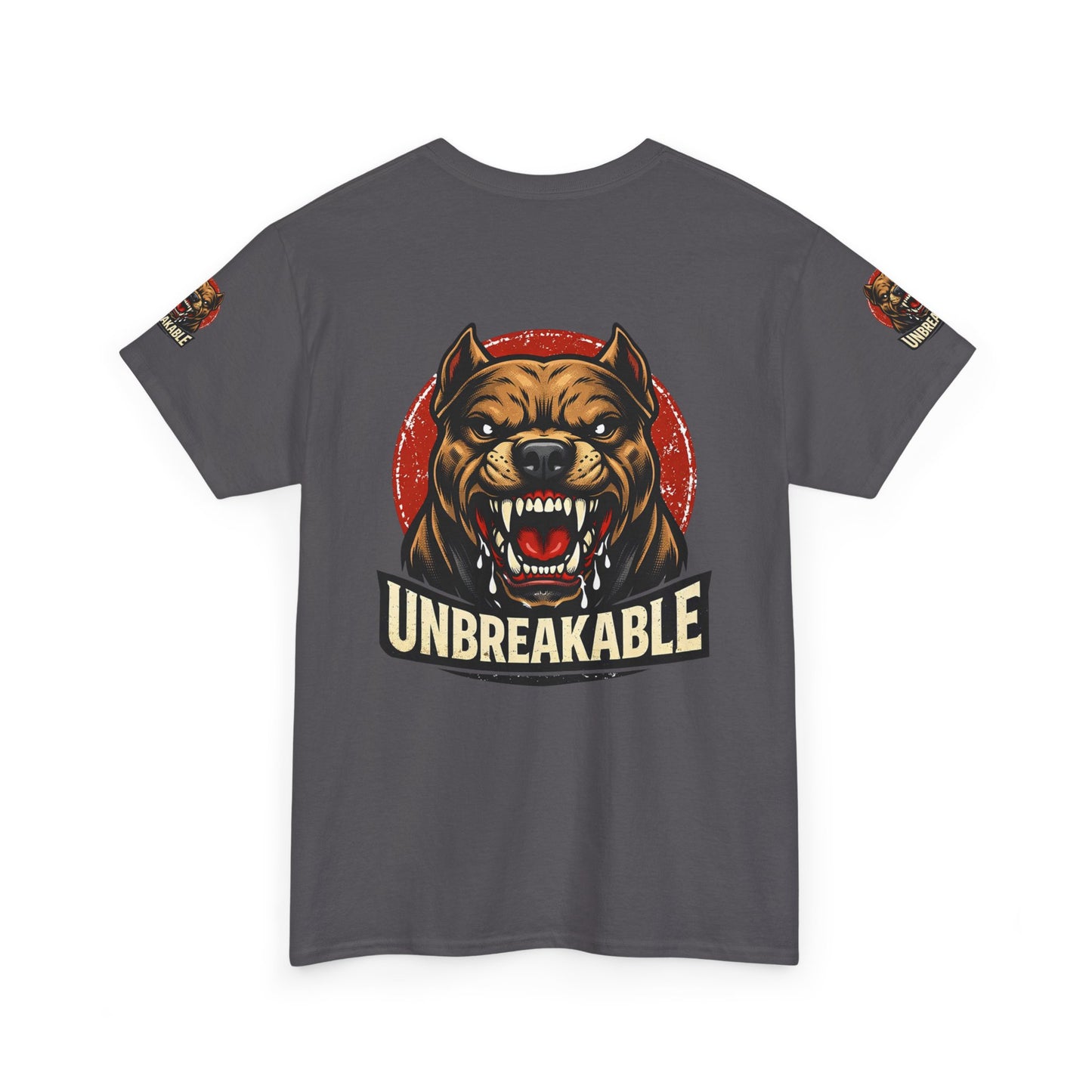 Unbreakable Pitbull Tee — Fierce Dog Graphic T-Shirt