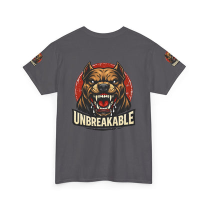 Unbreakable Pitbull Tee — Fierce Dog Graphic T-Shirt
