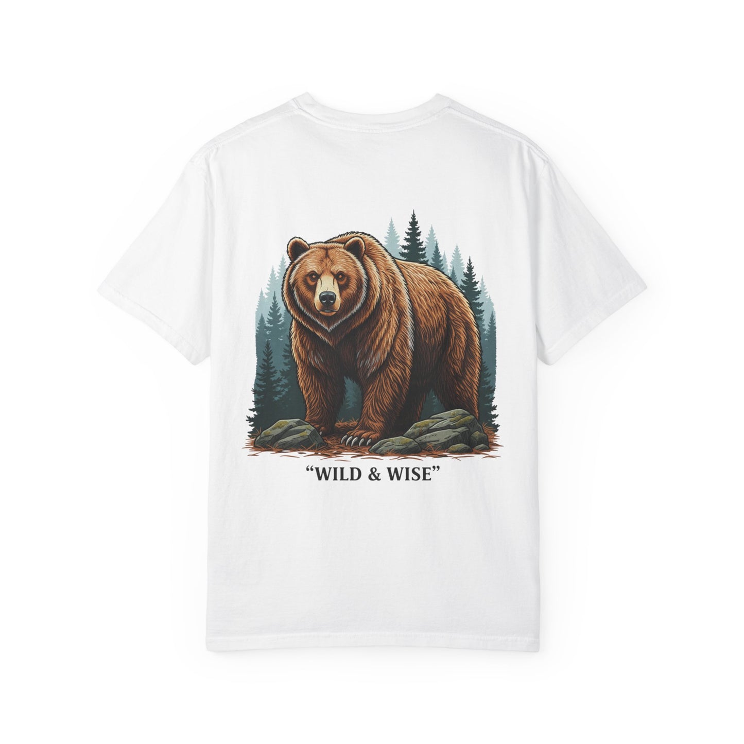 Bear Graphic T-Shirt — "Wild & Wise" Forest Adventure Tee