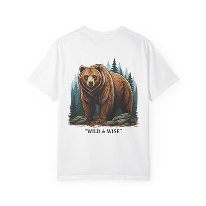Bear Graphic T-Shirt — "Wild & Wise" Forest Adventure Tee