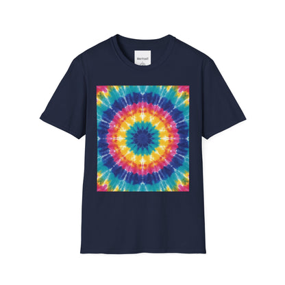 Tie-Dye Mandala T-Shirt — Colorful Retro Festival Tee
