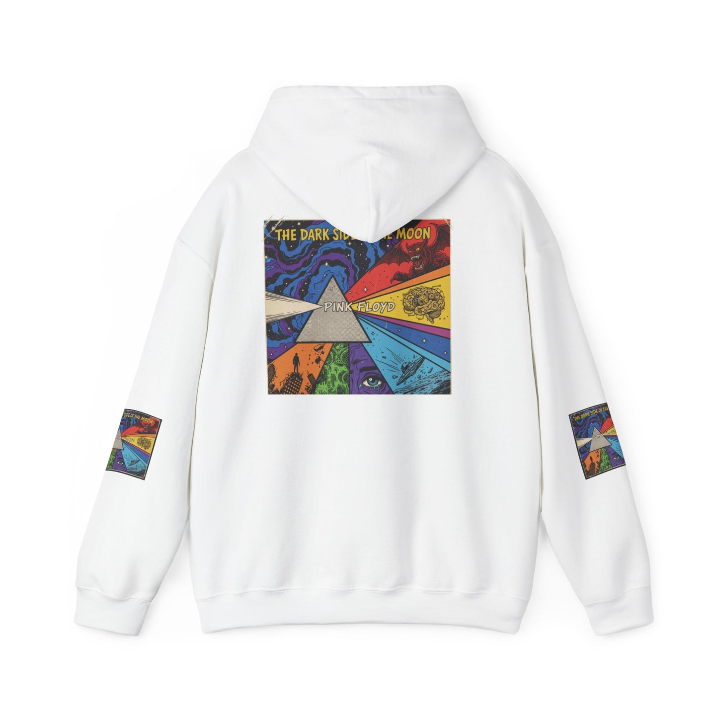 Psychedelic Prism Hoodie — Colorful Surreal Art Pullover