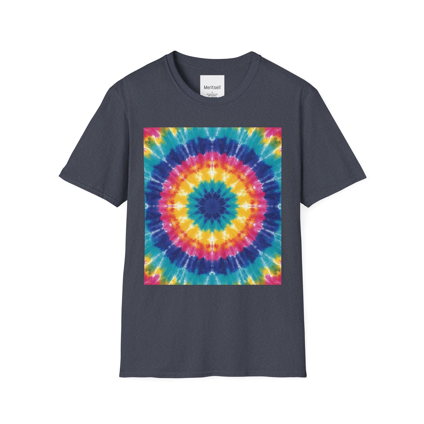 Tie-Dye Mandala T-Shirt — Colorful Retro Festival Tee