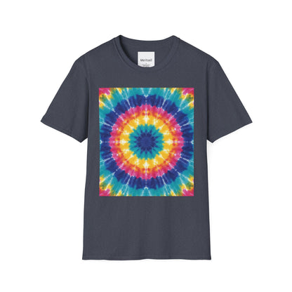 Tie-Dye Mandala T-Shirt — Colorful Retro Festival Tee