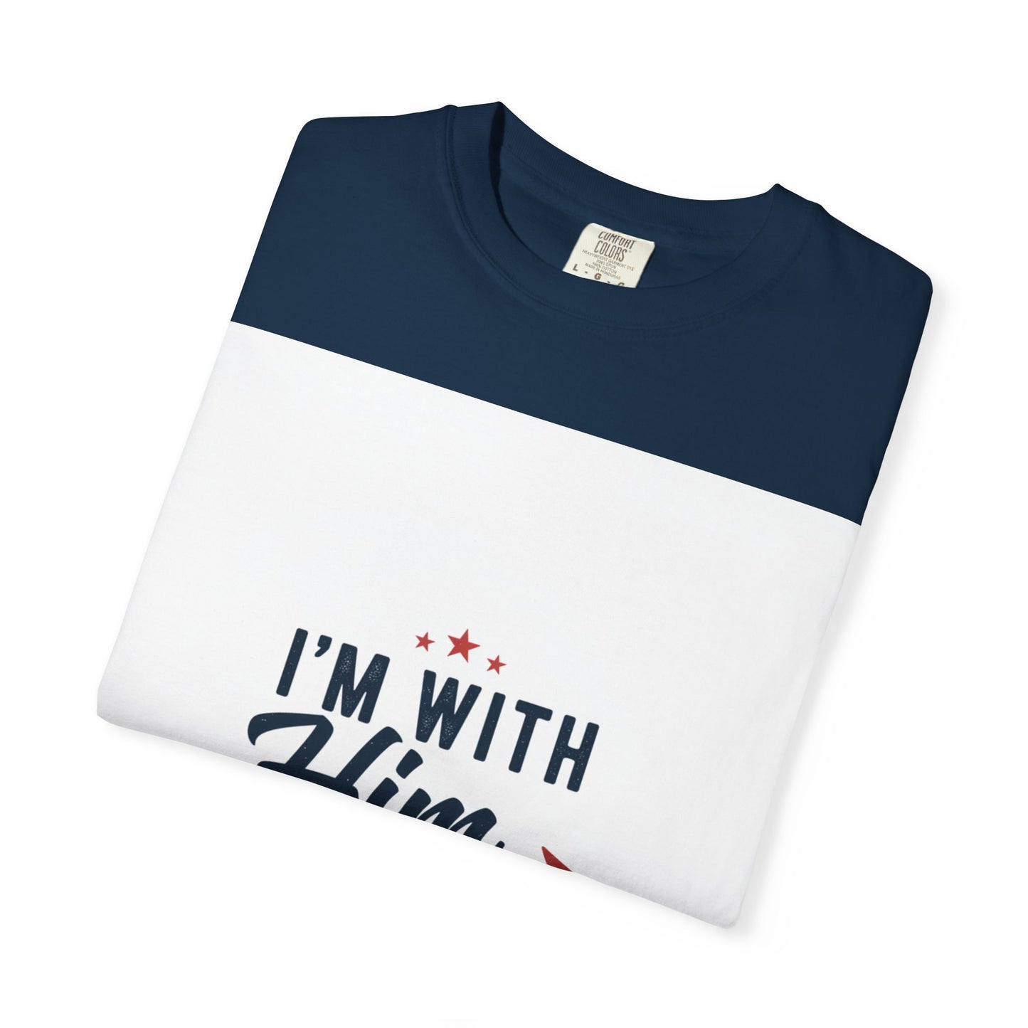 I'm With Him T-Shirt — Patriotic Couple Arrow Graphic Tee