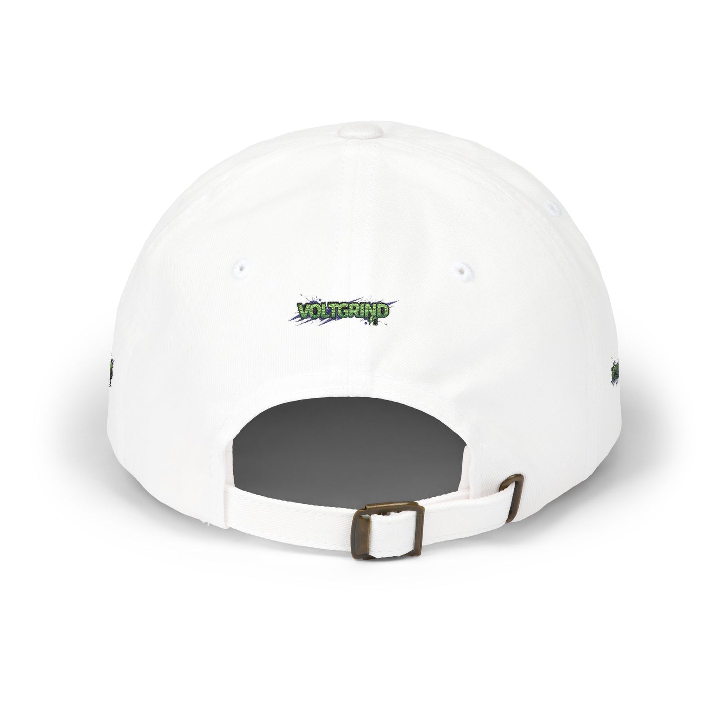 Dad Cap — Green Grunge 'Voltgrip' Embroidered Baseball Hat