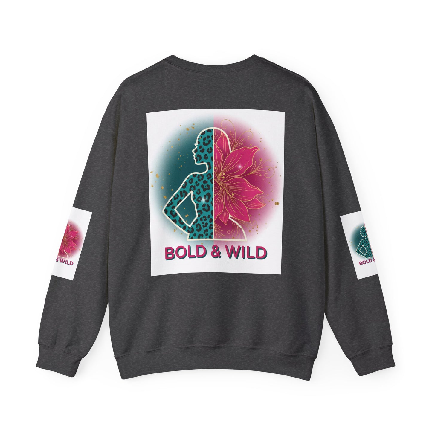 Bold & Wild Sweatshirt — Floral Leopard Graphic Crewneck