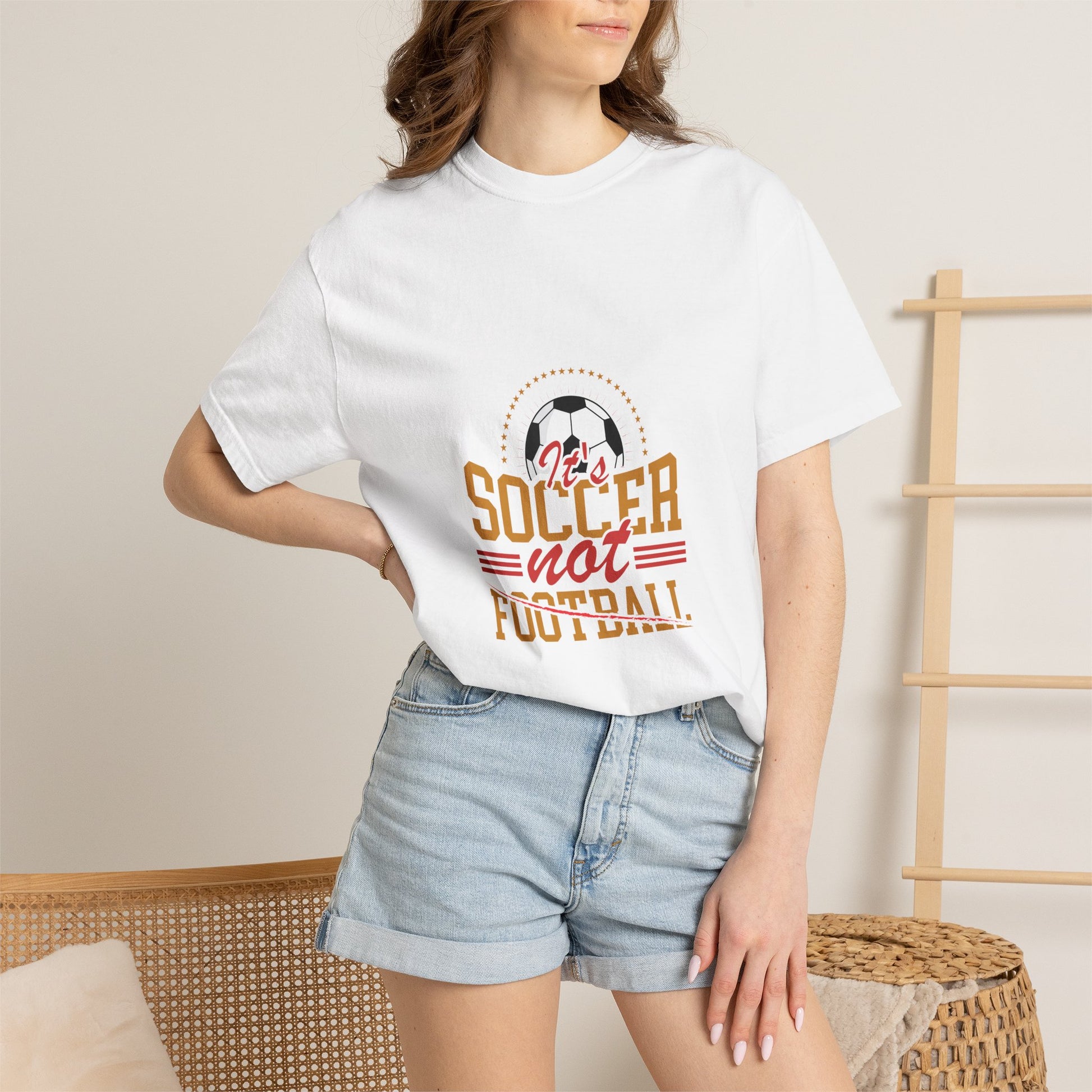 Soccer Not Football T-Shirt — Retro Soccer Graphic Tee - Merit Sell