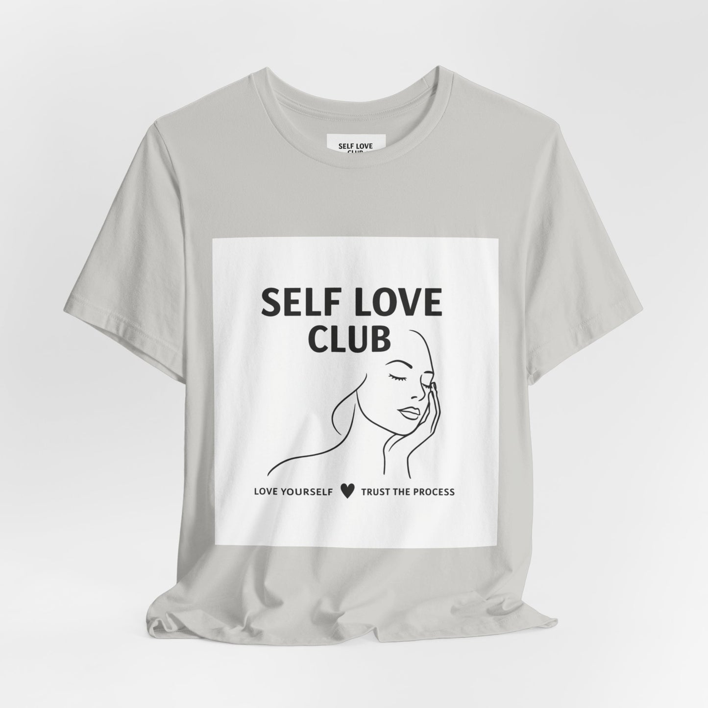 Self Love Club Tee — Minimal Line Art Women’s Wellness T-Shirt