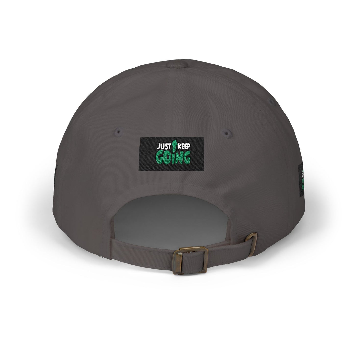 Dad Cap — "Just Keep Going" Embroidered Motivational Hat