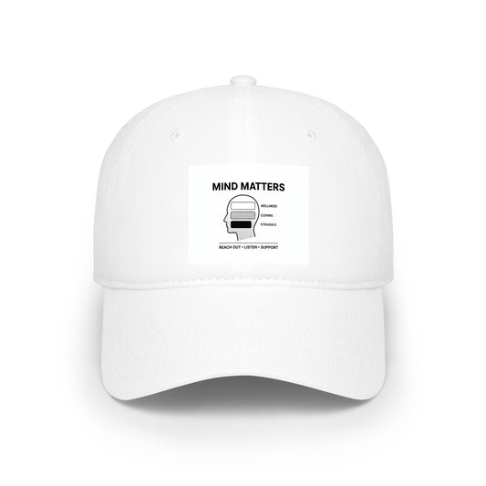 Mind Matters Low-Profile Baseball Cap — Mental Health Awareness Dad Hat Merit Sell