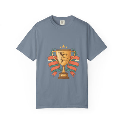 Mom of the Year T-Shirt — Trophy Design Mother's Day Tee
