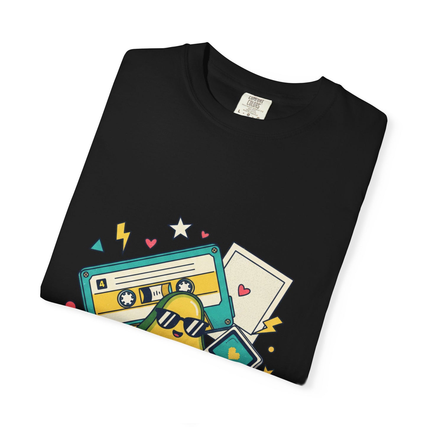 Good Vibes Only T-Shirt — Retro Cassette & Emojis Graphic Tee