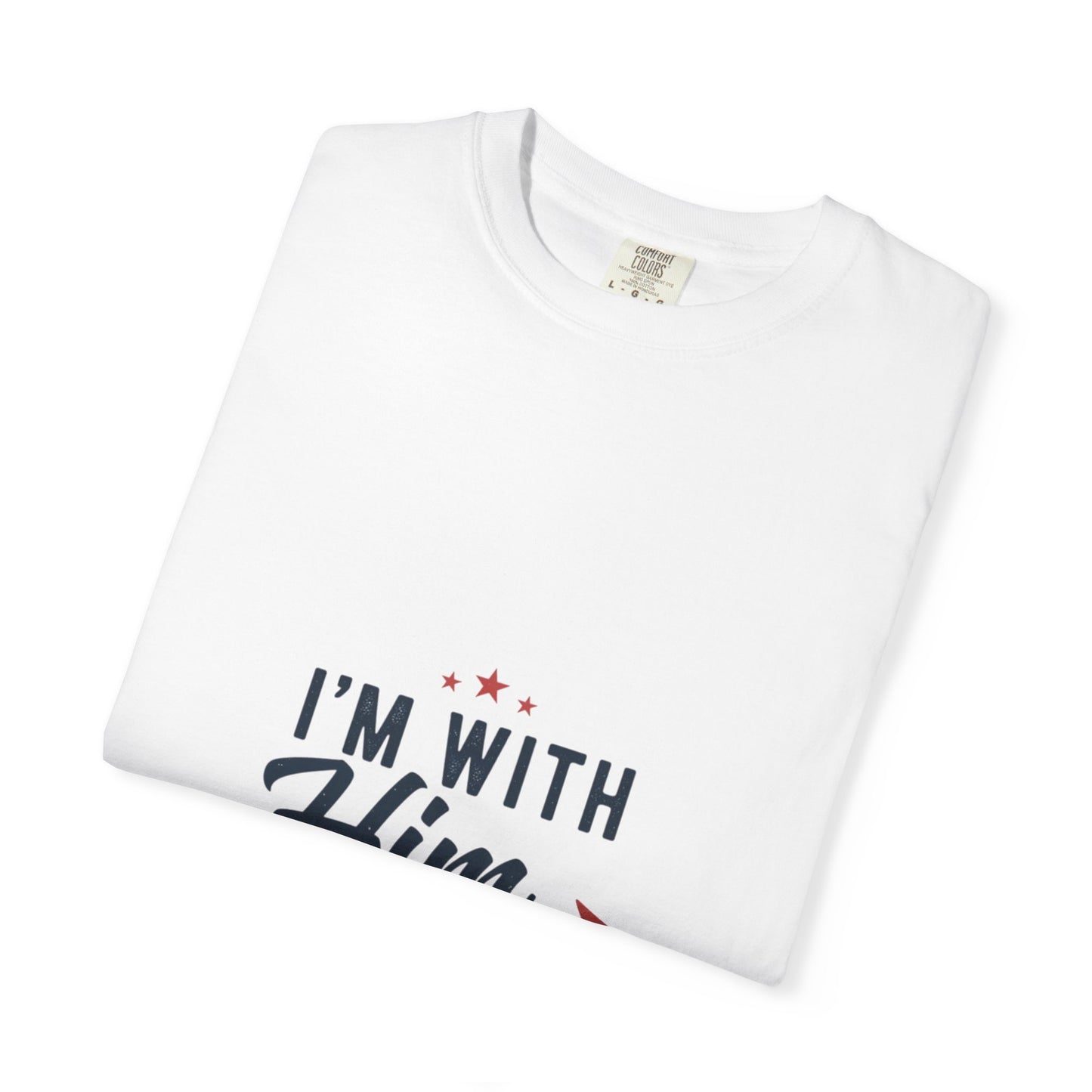 I'm With Him T-Shirt — Patriotic Couple Arrow Graphic Tee