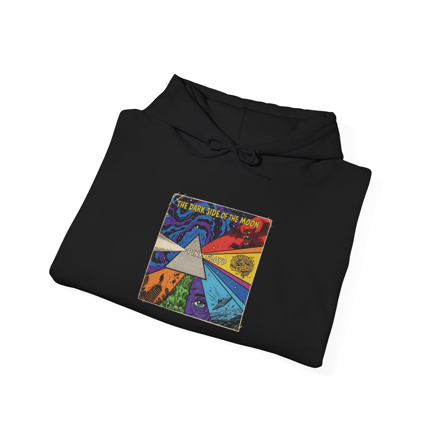 Psychedelic Prism Hoodie — Colorful Surreal Art Pullover