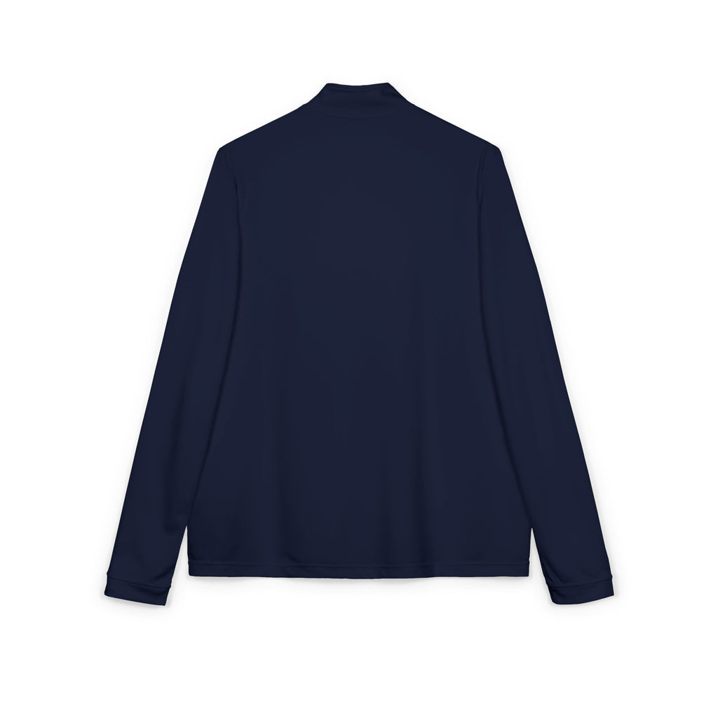 Embroidered Quarter-Zip Pullover — White Athletic Adidas Design