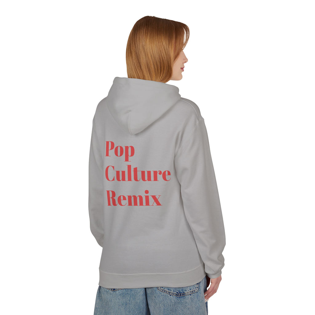 Pop Culture Remix Hoodie - Retro Neon Graphic Pullover