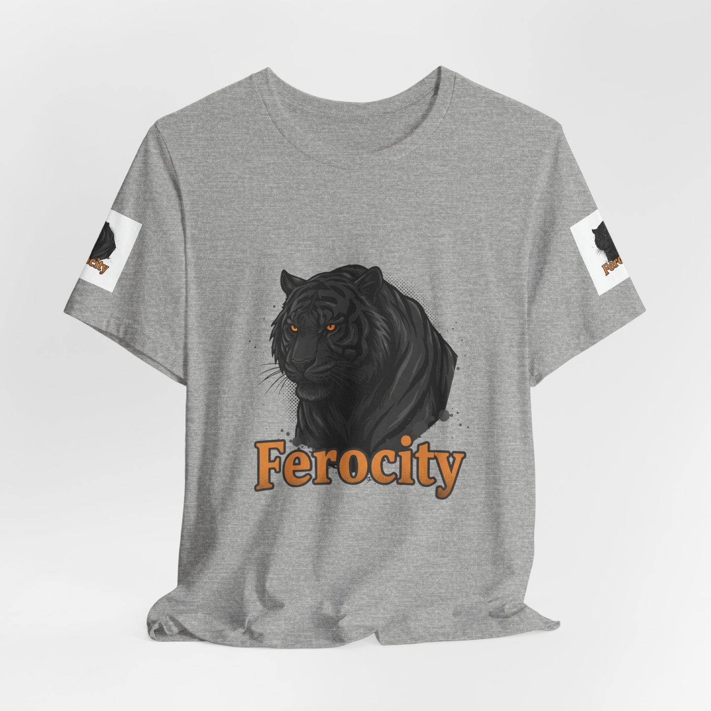 Ferocity Black Panther T‑Shirt – Graphic Tiger Head Tee