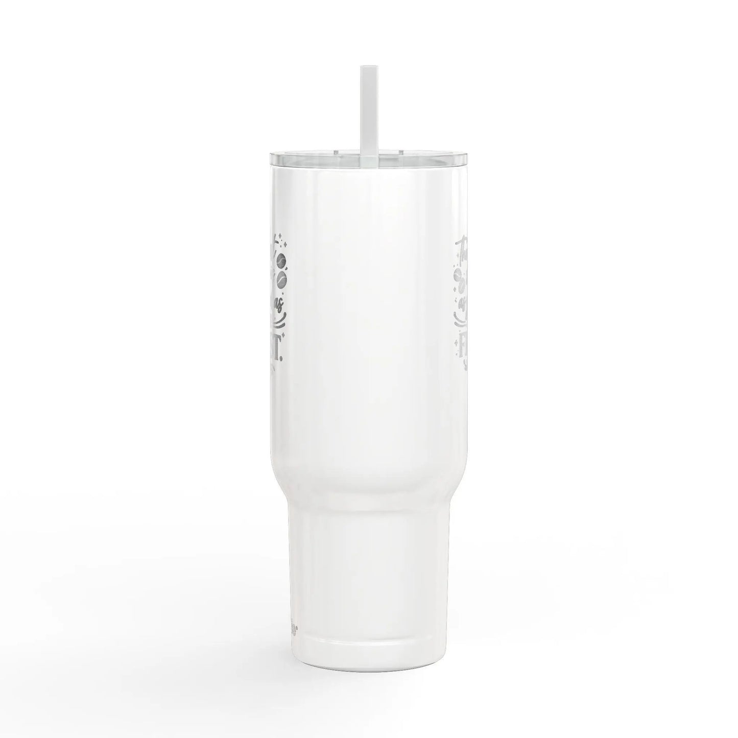 40oz Engraved Tumbler with Lid – “The Last Sip Is Always the First” Insulated Travel Mug