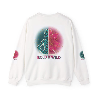 Bold & Wild Sweatshirt — Floral Leopard Graphic Crewneck