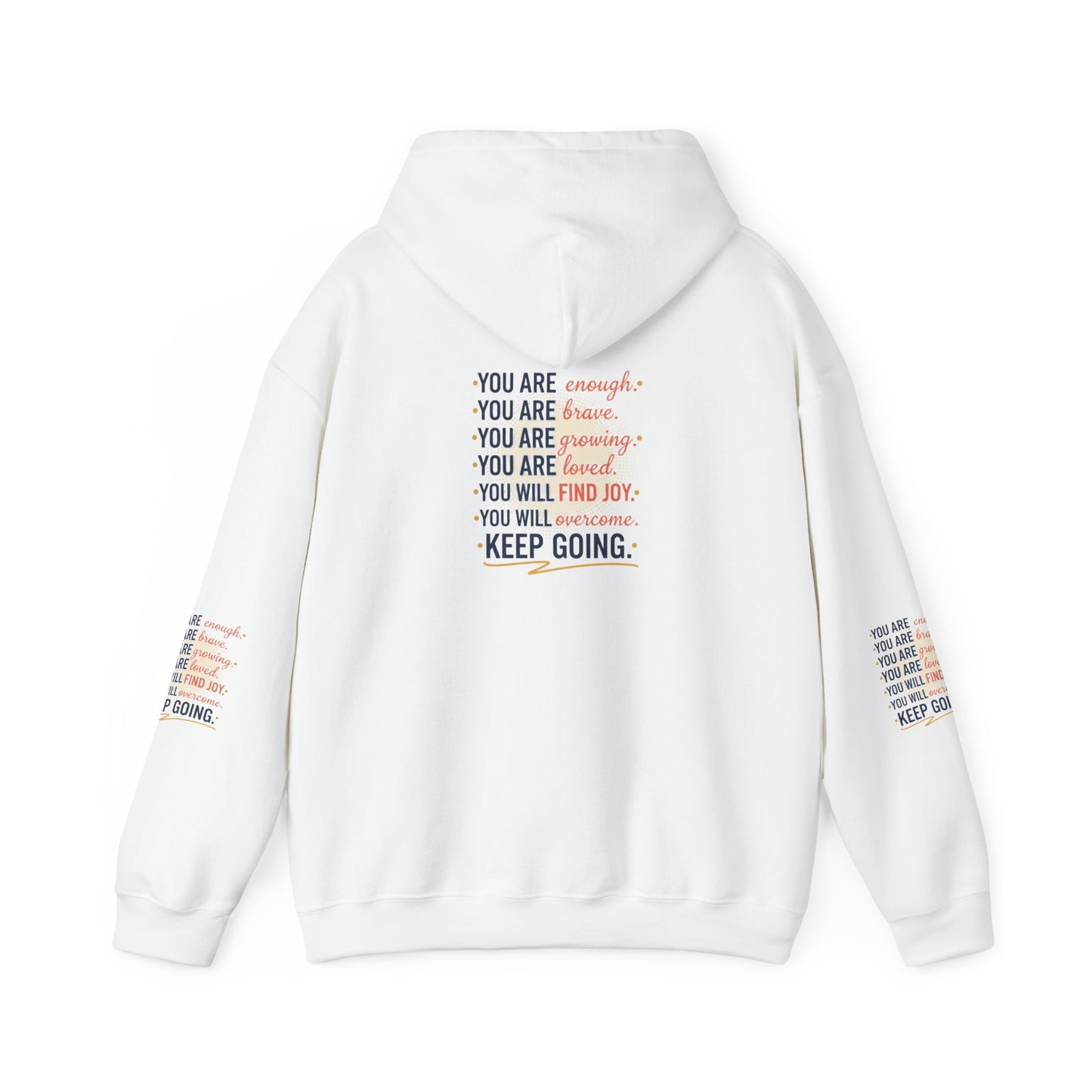 Inspirational 'Keep Going' Hoodie — Positive Affirmation Motivational Sweatshirt