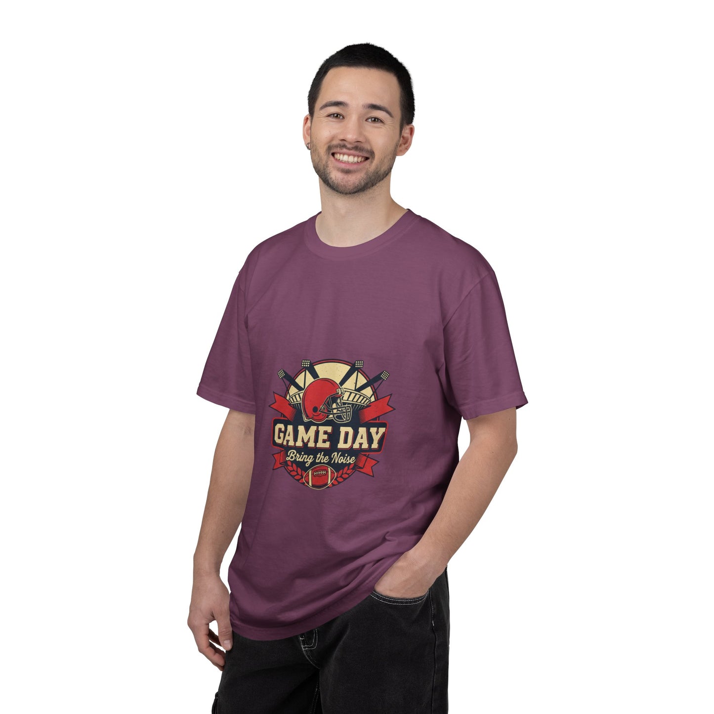 Game Day Football ball T-Shirt — Bring the Noise Vintage Sports Tee