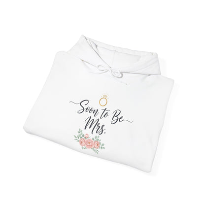 Soon to Be Mrs. Hoodie — Bridal Engagement Sweatshirt with Ring & Floral Design