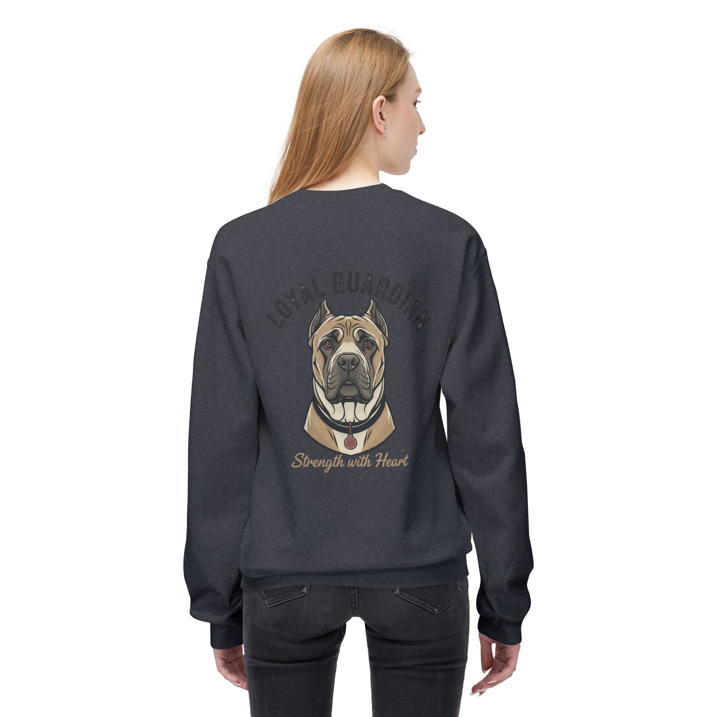 Loyal Guardian Sweatshirt — "Strength with Heart" Dog Crewneck