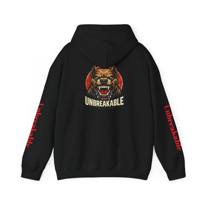 Unbreakable Bear Hoodie — Graphic Pullover with Roaring Bear Design