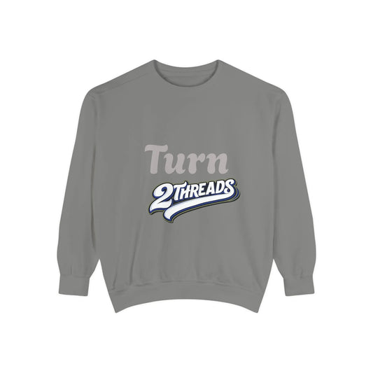Turn 2Threads Baseball Sweatshirt — Vintage Peace Sign Crewneck - Merit Sell