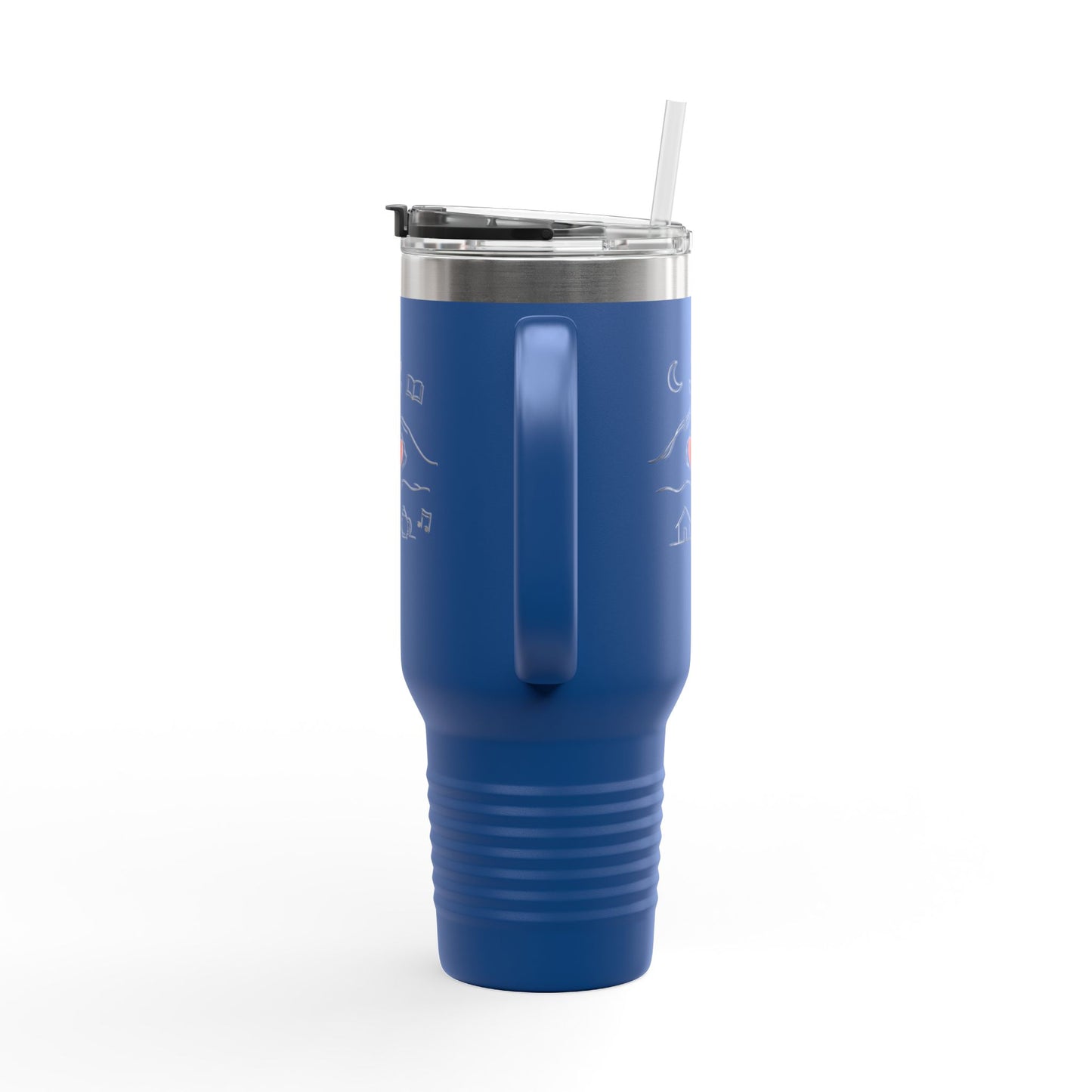 40oz Insulated Travel Mug — Heart & Home Sketch Design