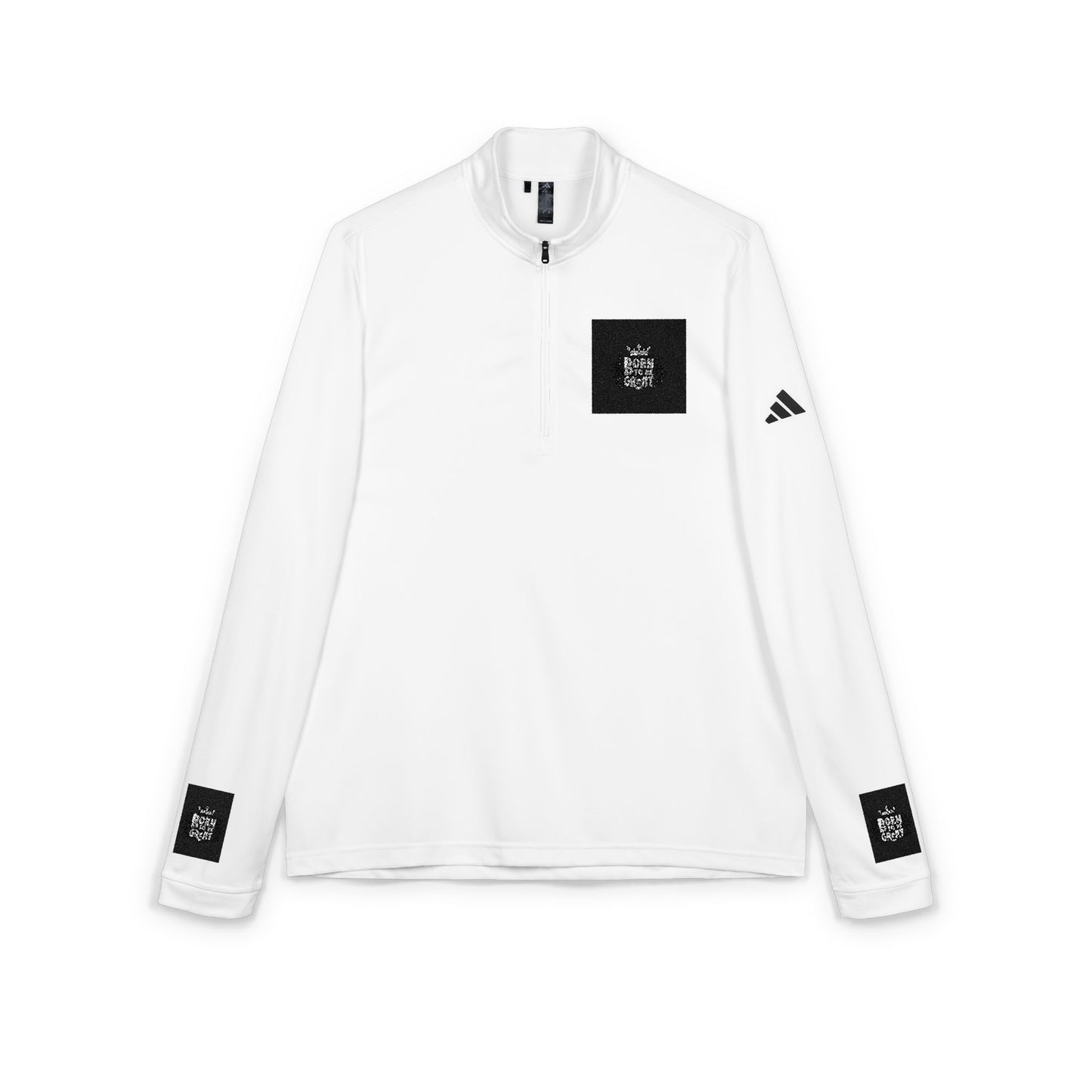 adidas Quarter-Zip Pullover — Embroidered Minimal Logo Performance Top