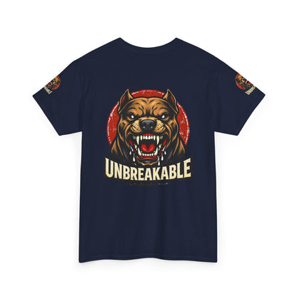 Unbreakable Pitbull Tee — Fierce Dog Graphic T-Shirt