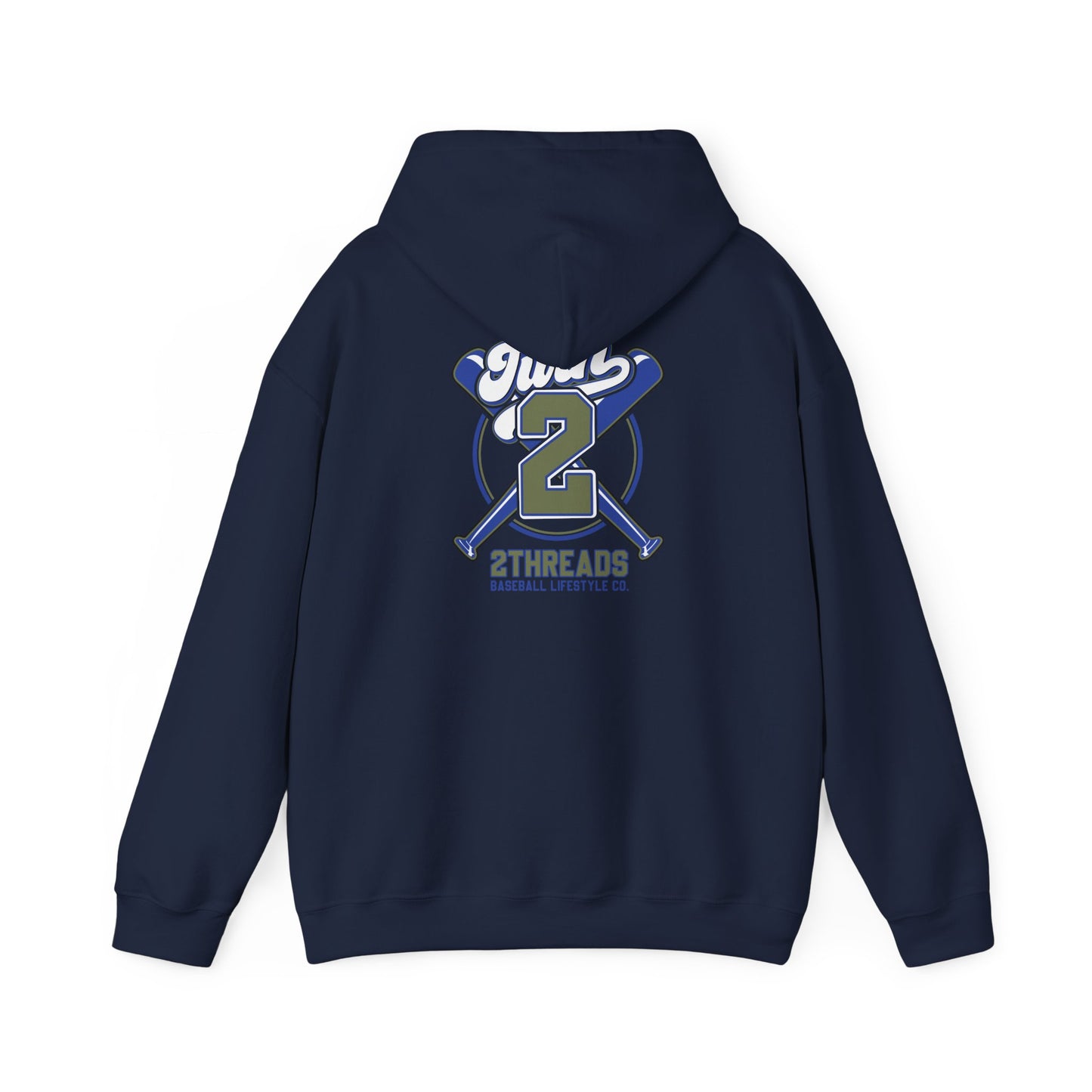 Baseball 2Threads Hoodie — Vintage Sport Logo Pullover - Merit Sell