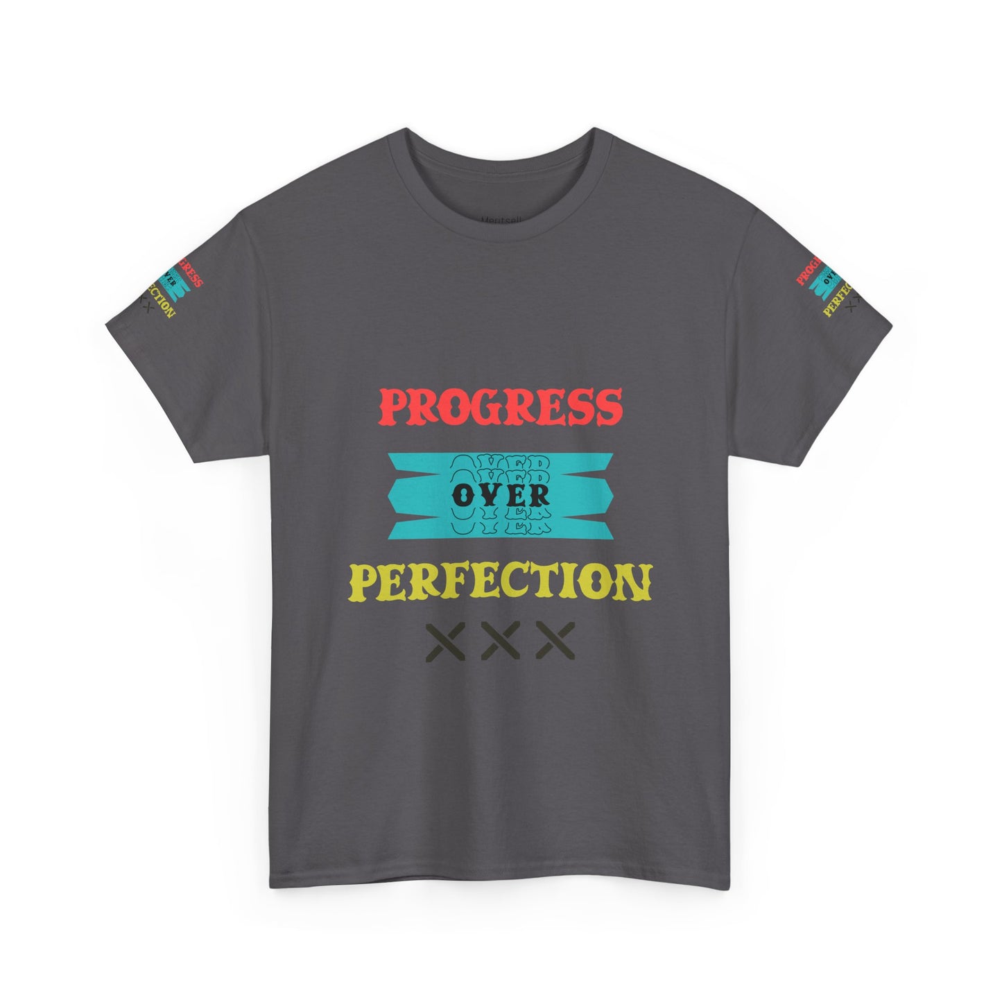 Progress Over Perfection T‑Shirt — Motivational Graphic Tee