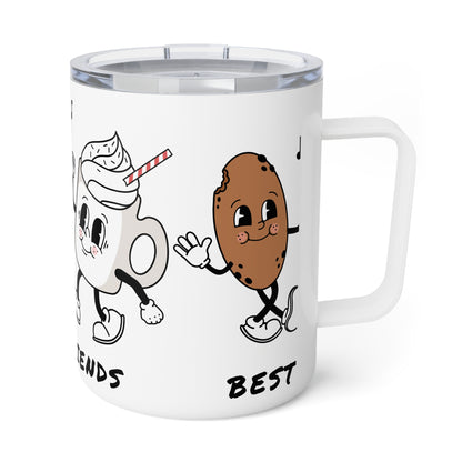 Best Friends Coffee & Cookie Insulated Mug — 10oz Cute Match Mug