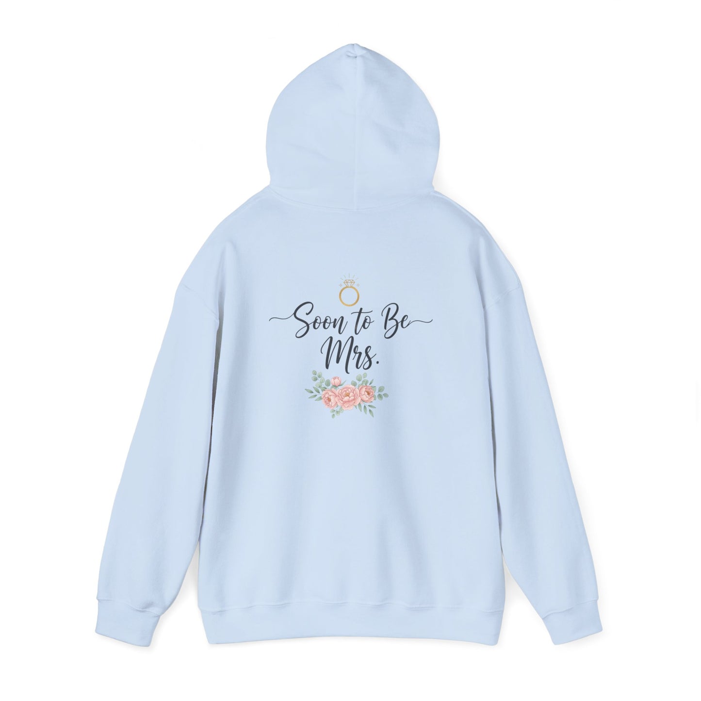 Soon to Be Mrs. Hoodie — Bridal Engagement Sweatshirt with Ring & Floral Design