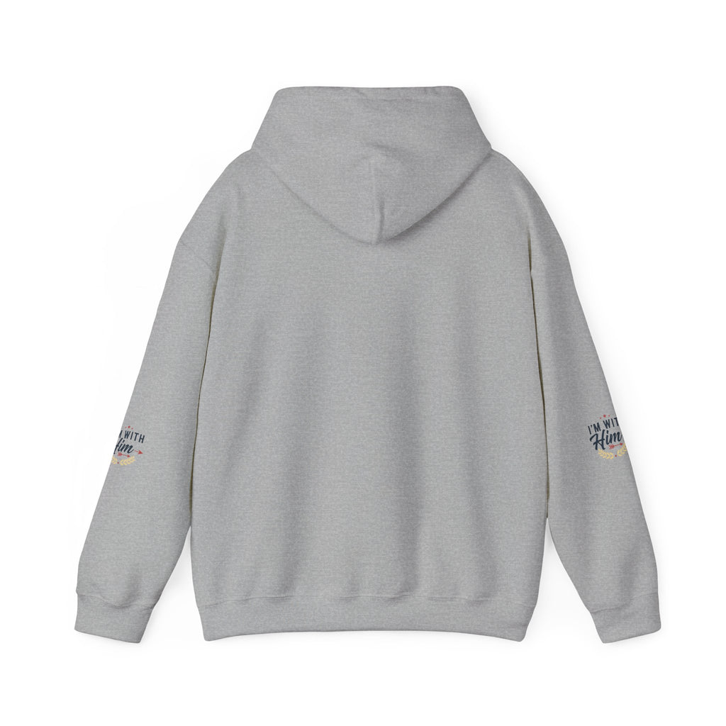 I'm With Him Hoodie — Couples Arrow Design