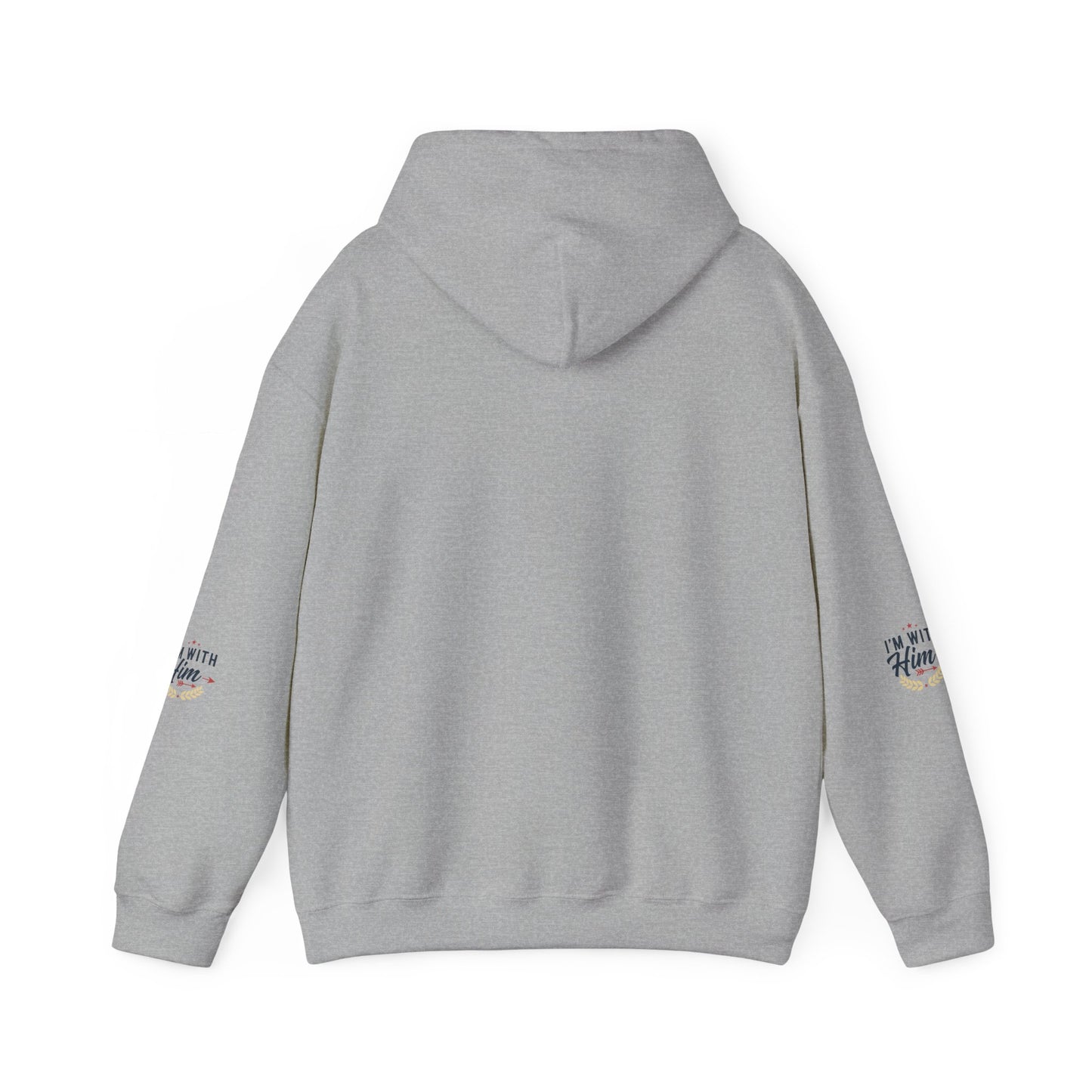 I'm With Him Hoodie — Couples Arrow Design